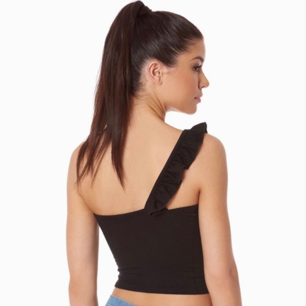 Emma and Sam One Shoulder Ruffle Top - Picture 2 of 6